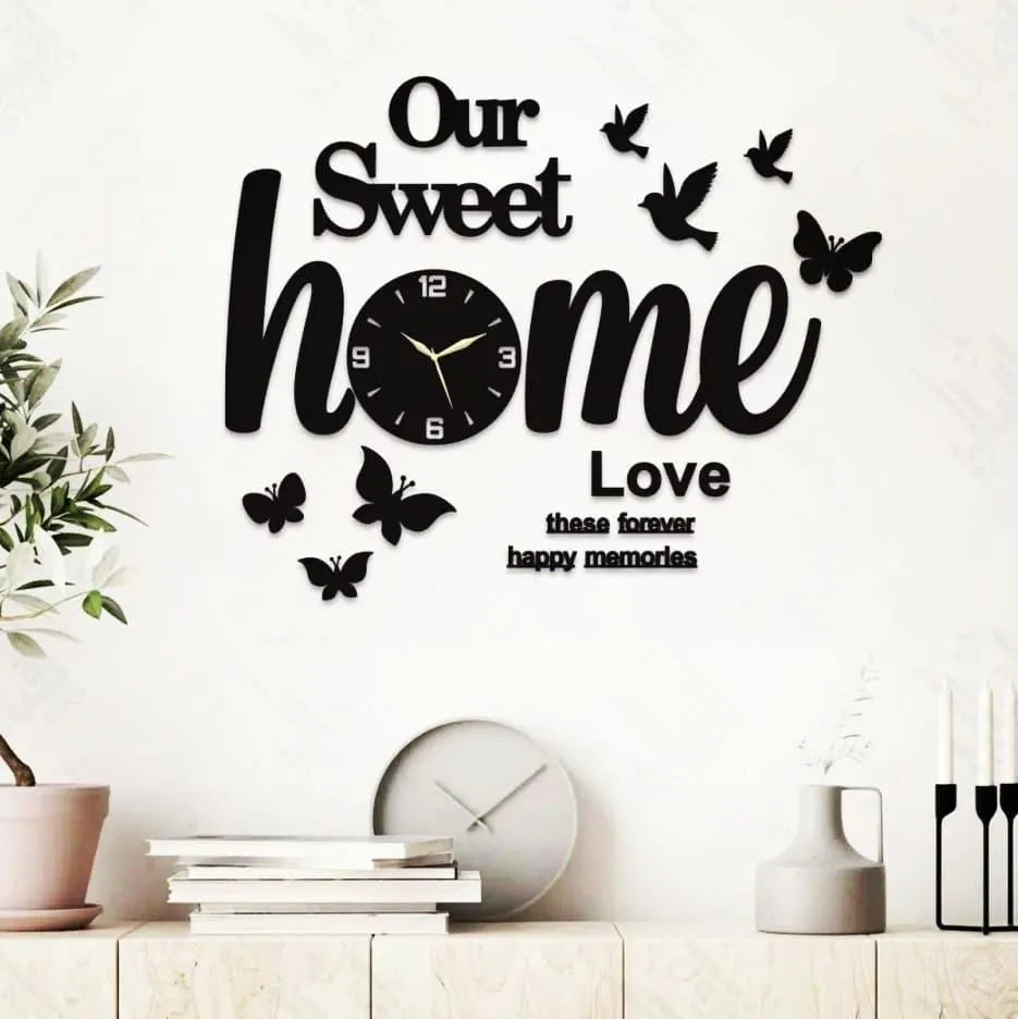 Sweet Home Design 3D Wall Clock